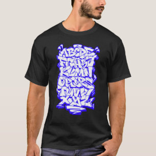 Graffiti Wildstyle Alfabet Hip Hop Straat Stedelij T-shirt