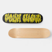 GRAFFITI WILDSTYLE GOLD CUSTOM SKATEBOARD (Horizontaal)