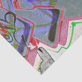 Graffiti Wit Grijs Stedelijk Grunge Straat Muursch Tissuepapier (Detail)