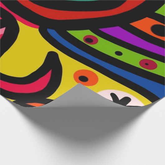 Graffiti woensdag cadeaupapier (Hoek)