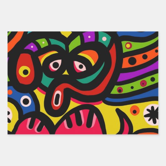 Graffiti woensdag inpakpapier vel (Voorkant)