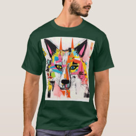 Graffiti Wolf Urban Street‑Art Wolf T-shirt