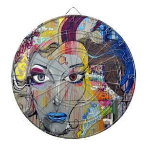 Graffiti Woman Dartbord
