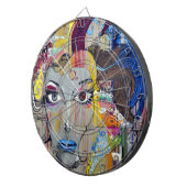 Graffiti Woman Dartbord (Voorkant Rechts)
