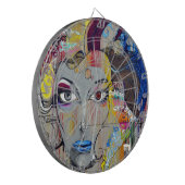 Graffiti Woman Dartbord (Voorkant Links)