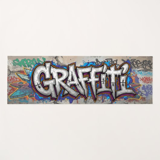 Graffiti Yogamat (Voorkant (horizontaal))