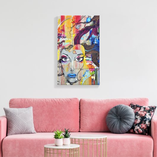 Graffiti | Zazzle_Growshop. Canvas Afdruk (Insitu (Woonkamer))