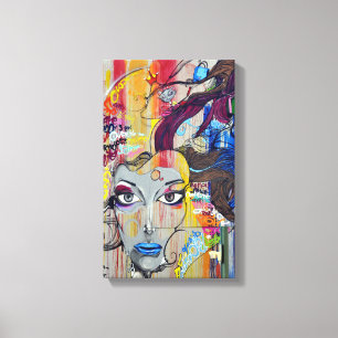 Graffiti   Zazzle_Growshop. Canvas Afdruk