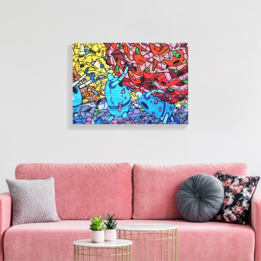 Graffiti | Zazzle_Growshop. Canvas Afdruk (Insitu (Woonkamer))