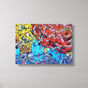 Graffiti   Zazzle_Growshop. Canvas Afdruk