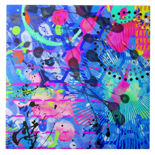 Graffiti Zee 1 Tegeltje (Voorkant)