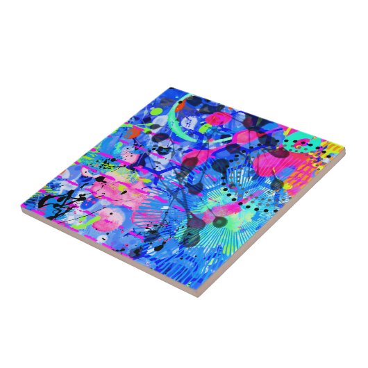 Graffiti Zee 1 Tegeltje (Zijkant)