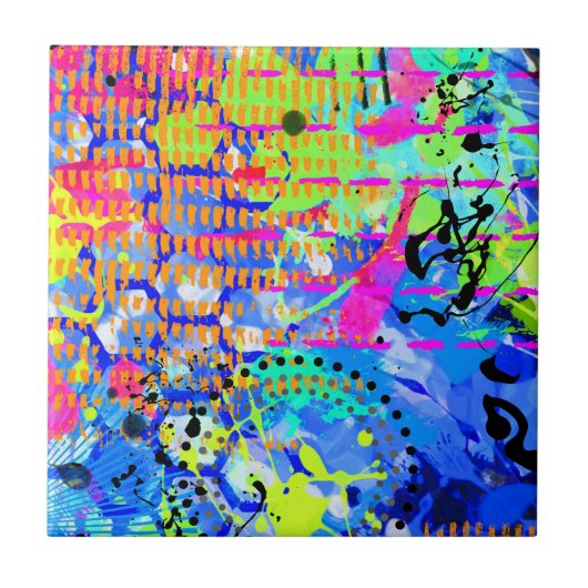 Graffiti Zee 2 Tegeltje (Voorkant)