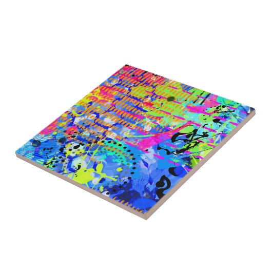 Graffiti Zee 2 Tegeltje (Zijkant)