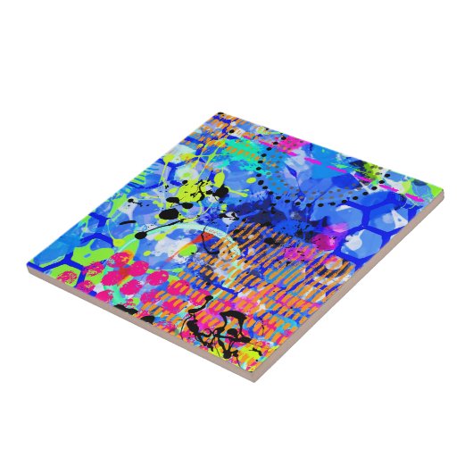 Graffiti Zee 3 Tegeltje (Zijkant)