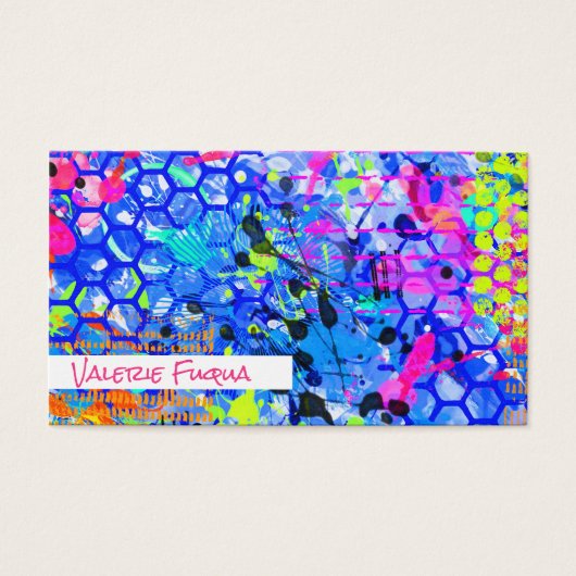 Graffiti Zee Abstract Persoonlijk Visitekaartje (Voorkant)