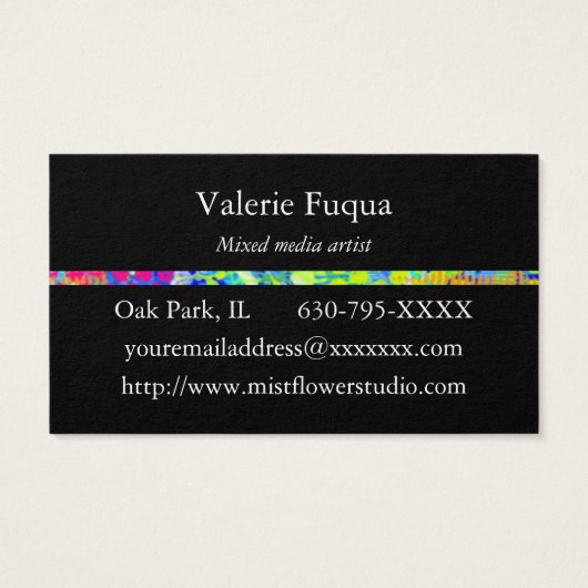 Graffiti Zee Abstract Persoonlijk Visitekaartje (Achterkant)