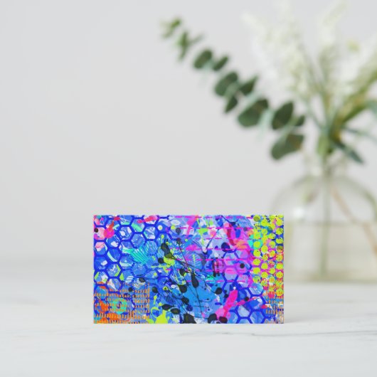 Graffiti Zee Abstract Visitekaartje (Staand voorkant)