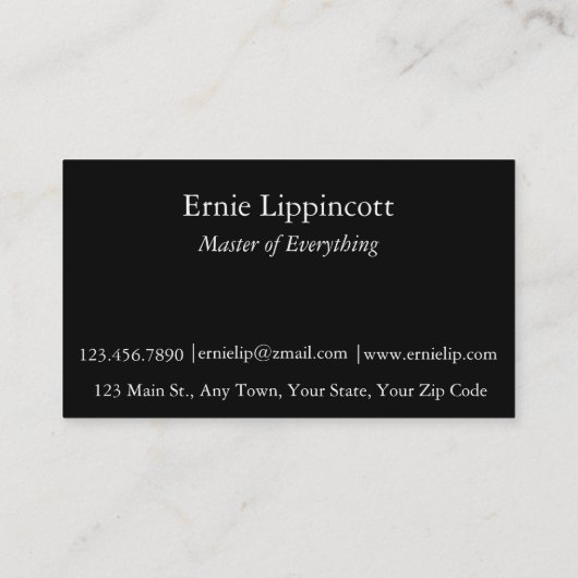 Graffiti Zee Abstract Visitekaartje (Achterkant)