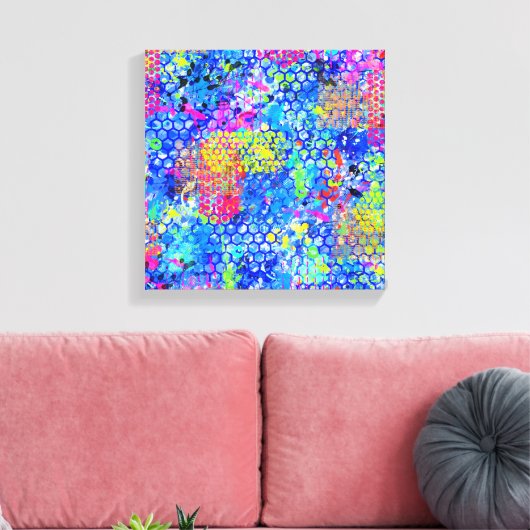 Graffiti Zee Canvas Afdruk (Insitu (Woonkamer))