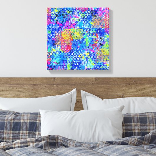 Graffiti Zee Canvas Afdruk (Insitu (Slaapkamer))