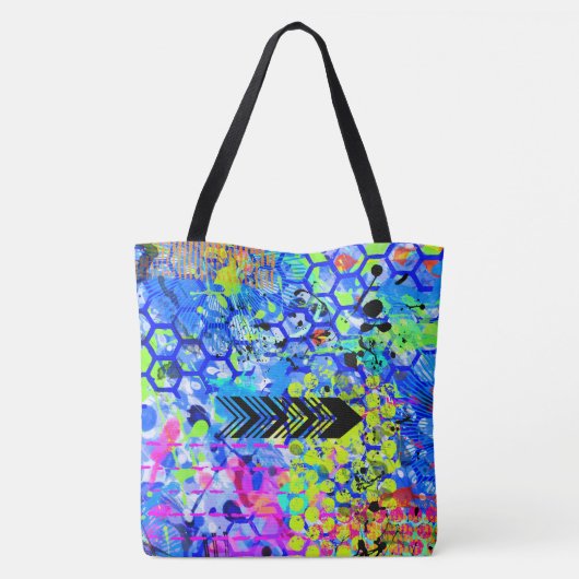 Graffiti Zee Tote Bag (Achterkant)