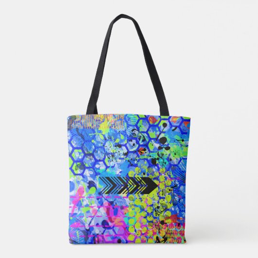 Graffiti Zee Tote Bag (Achterkant)