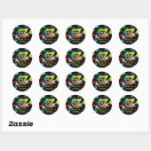 Graffiti Zes Zeven Kids 7e Verjaardag Sticker (Vel)