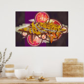 Graffiti ZEST Poster (Keuken)