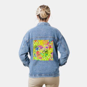 Graffiti Zomer Abstract 1 Denim Jas Denim Jacket