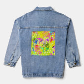 Graffiti Zomer Abstract 1 Denim Jas Denim Jacket (Achterkant)