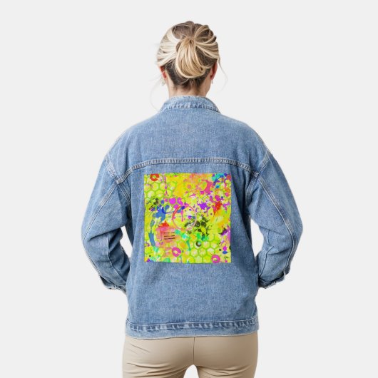 Graffiti Zomer Abstract 1 Denim Jas Jacket (Model)