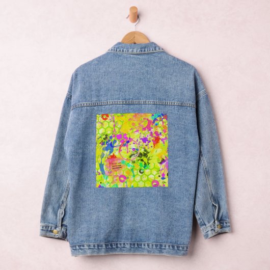 Graffiti Zomer Abstract 1 Denim Jas Jacket (Hangar)