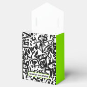 Graffiti Zwart Groen Bedankt Verjaardag Bedankdoosjes (Geopend)