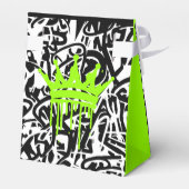Graffiti Zwart Groen Bedankt Verjaardag Bedankdoosjes (Achterkant)