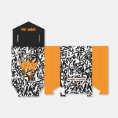 Graffiti Zwart Sinaasappel Bedankt Verjaardag Bedankdoosjes (Uitgevouwen)