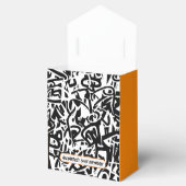 Graffiti Zwart Sinaasappel Bedankt Verjaardag Bedankdoosjes (Geopend)