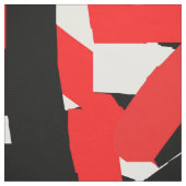 Graffiti: zwart, wit en rood stof (Swatch)