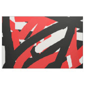 Graffiti: zwart, wit en rood stof (Fat Quarter)