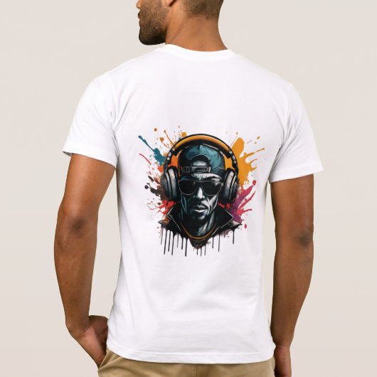 Graffitibeats, spetterende beats t-shirt (Achterkant)