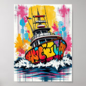 graffitiboot poster (Voorkant)