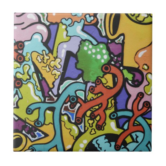 graffitidarmen tegeltje (Voorkant)