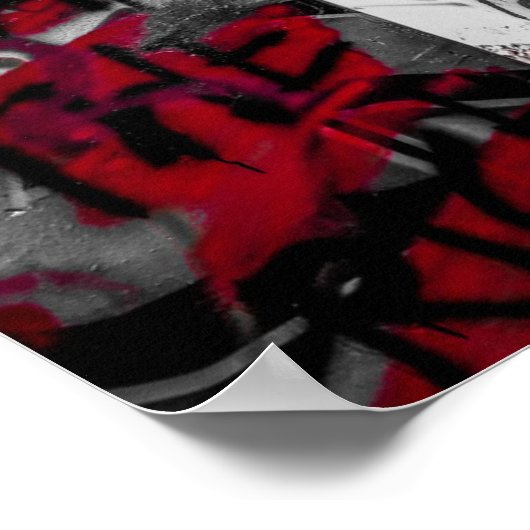 Graffitied Bunker Odiorne State Park Poster (Hoek)