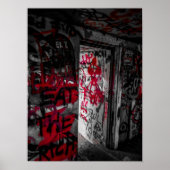 Graffitied Bunker Odiorne State Park Poster (Voorkant)