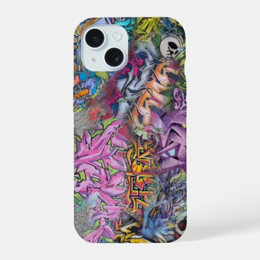 graffitikunst iPhone 15 case (Achterkant)