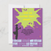 Graffitikunstenaar Bar Bat Mitswa nodigt Kaart uit (Voorkant)