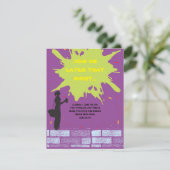 Graffitikunstenaar Bar Bat Mitswa nodigt Kaart uit (Staand voorkant)