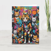 Graffitikunstenaar Legend Cat 12-jarige verjaardag Kaart (Voorkant)