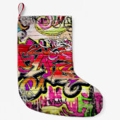 Graffitimuur, stadskunst kleine kerstsok (Voorkant)