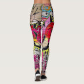 Graffitimuur, stadskunst leggings (Achterkant)